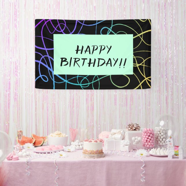 Colourful Doodles Banner (Party)