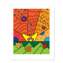 Colourful Doodles, Patterns, Design Poster Print