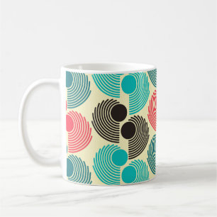 Colourful dots: abstract seamless pattern. coffee mug