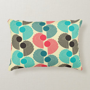 Colourful dots: abstract seamless pattern. decorative cushion