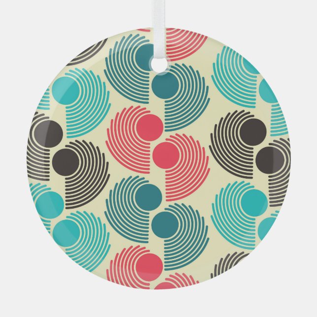 Colourful dots: abstract seamless pattern. glass tree decoration (Front)