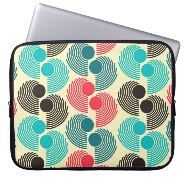 Colourful dots: abstract seamless pattern. laptop sleeve (Front)