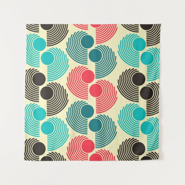 Colourful dots: abstract seamless pattern. tapestry (Front)