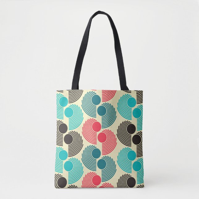 Colourful dots: abstract seamless pattern. tote bag (Front)