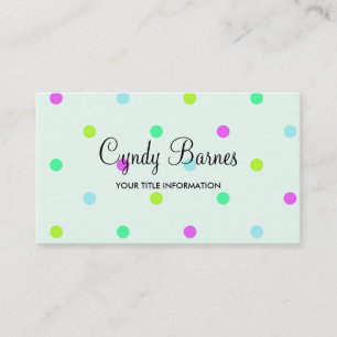 Colourful Dots Business Card