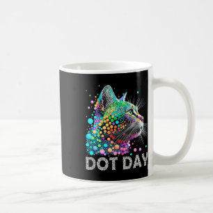 Colourful Dots Cat Lover Happy Dot Day Shirts Men Coffee Mug