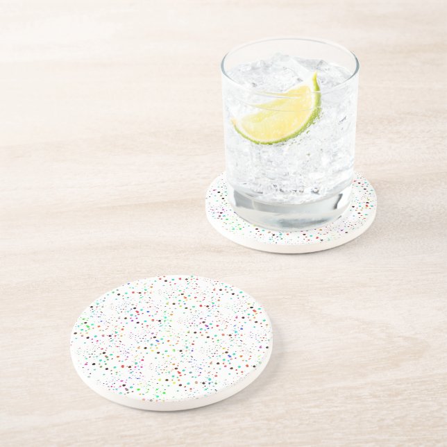 Colourful dots  coaster (Side)