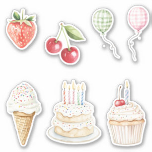 Colourful Dots Confetti Ice Cream Cone Birthday