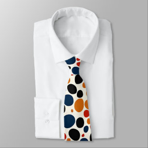 Colourful dots design tie