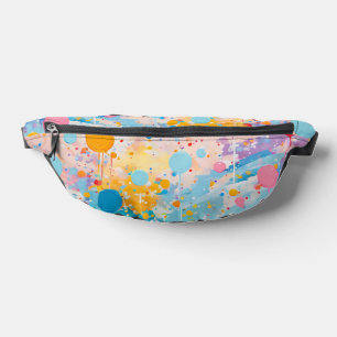 Colourful Dots Drips Splatters Bum Bags