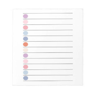 Colourful Dots Fun & Vibrant Stationery Notepad