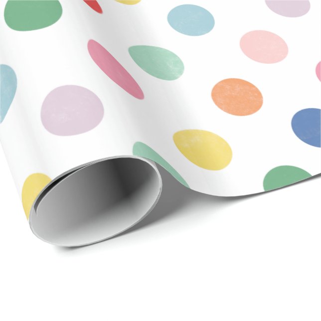 Colourful Dots Gift Wrap (Roll Corner)