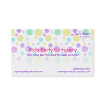 Colourful Dots Kids Party Event Store Business