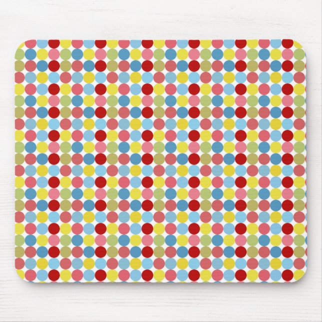 Colourful Dots Mouse Mat (Front)