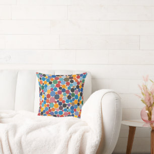 Colourful Dots Pattern Cushion