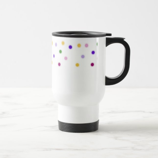 Colourful Dots Travel Mug (Right)
