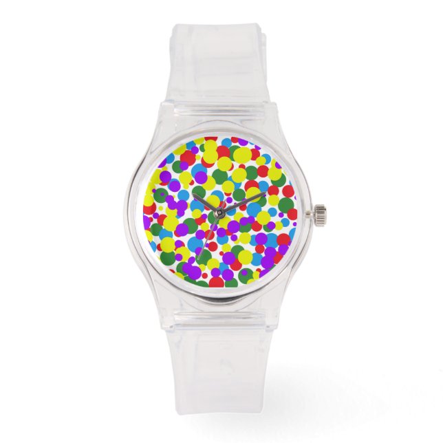 Colourful dots watch (Front)