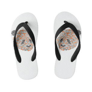 Colourful Dotted Panda Bear Kid's Flip Flops