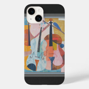 Colourful Double Bass Abstract Case-Mate iPhone 14 Case