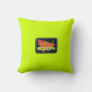 Colourful Double Sided Lime Green Cocktail Lounge Cushion