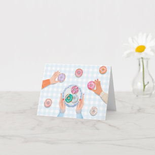 Colourful Doughnut Party  Card
