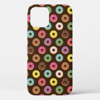 Colourful Doughnut Pattern In Chocolate