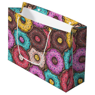 Colourful Doughnuts Large Gift Bag