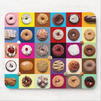 Colourful doughnuts mousepad