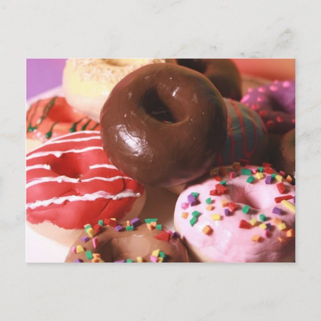 Colourful Doughnuts Postcard (Front)