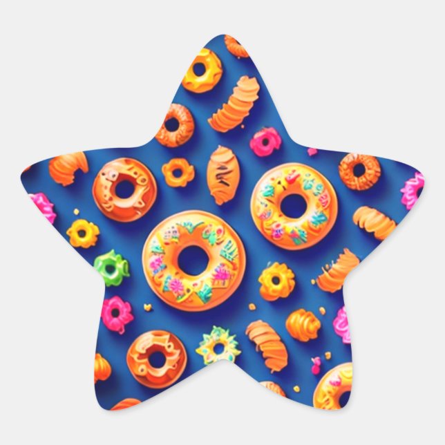 Colourful Doughnuts, Sticker (Front)