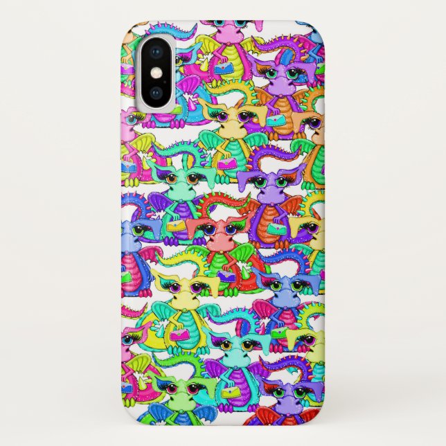 Colourful Dragon Cartoon Phone Case (Back)