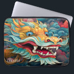 Colourful Dragon Modern Personalised Name Laptop Sleeve<br><div class="desc">Colourful Dragon Modern Personalised Name Laptop Sleeve features a colourful dragon in the clouds and personalised with your name in modern script typography. Perfect as a gift for family and friends for birthday, Christmas, Chinese New Year, holidays, Father's Day, brother, husband, partner, best friends, work colleagues and more. Designed by...</div>