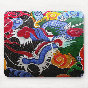 Colourful Dragon Mouse Mat