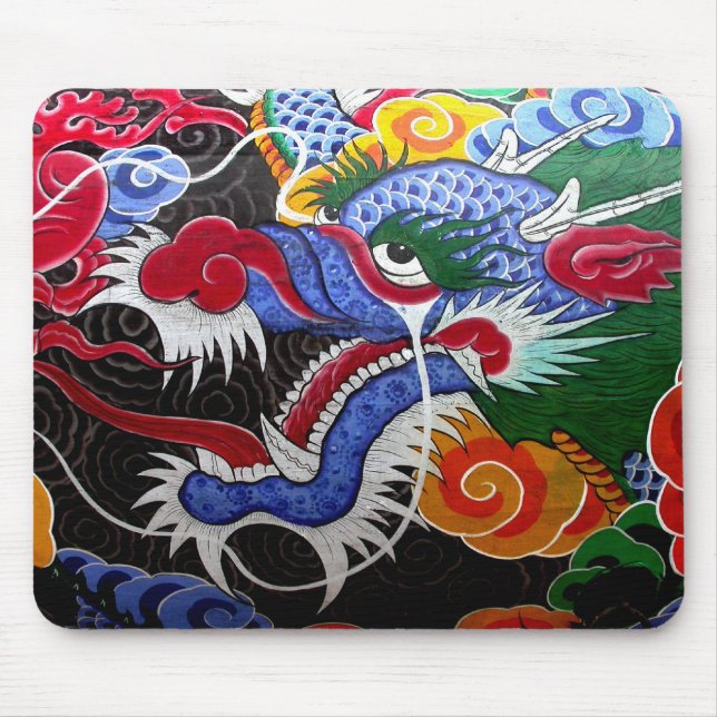 Colourful Dragon Mouse Mat (Front)