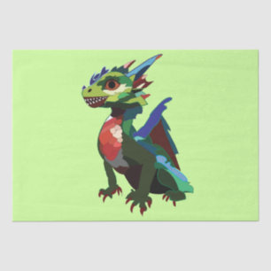 Colourful Dragon  Tissue Paper