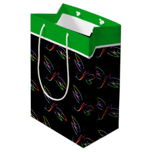 Colourful dragonflies medium gift bag