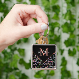 Colourful dragonflies personalised key ring