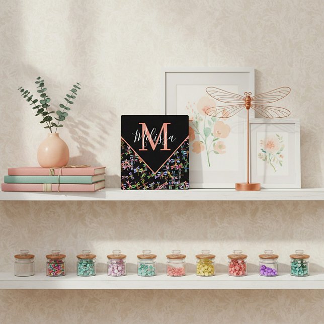 Colourful dragonflies personalised   plaque (Creator Uploaded)