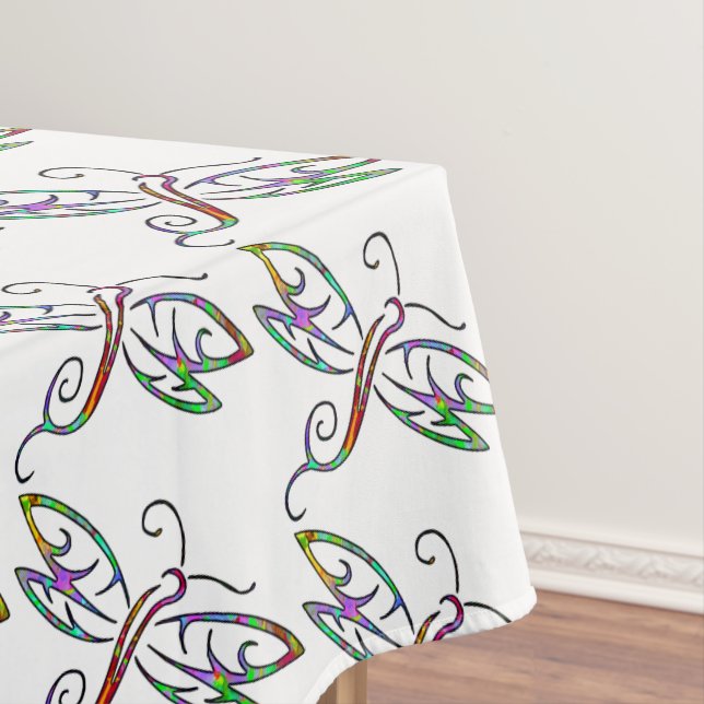 Colourful dragonflies tablecloth (In Situ)