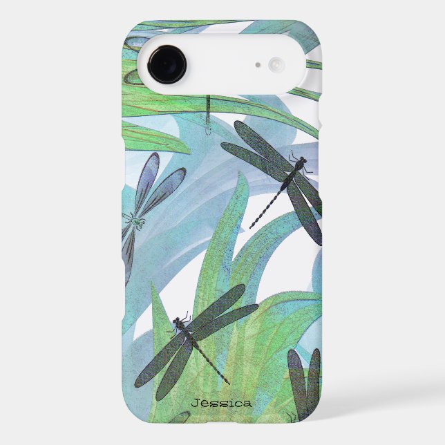 Colourful Dragonfly Abstract Custom Case-Mate iPhone Case (Back)