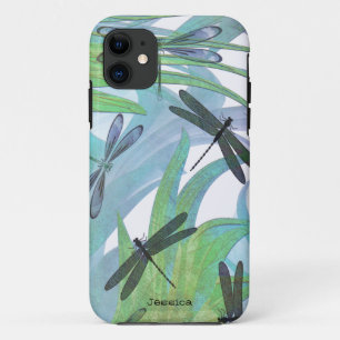 Colourful Dragonfly Abstract Custom iPhone 11 Case