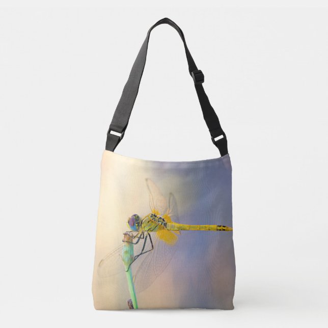 Colourful dragonfly crossbody bag (Front)