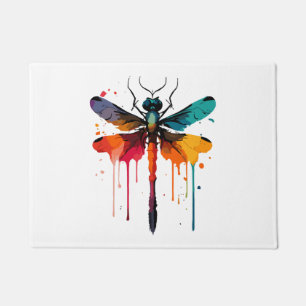 colourful Dragonfly Doormat