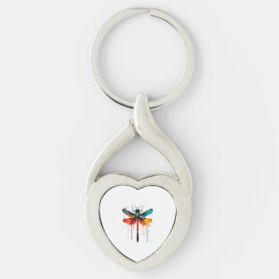 colourful Dragonfly Key Ring