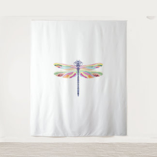 Colourful dragonfly tapestry