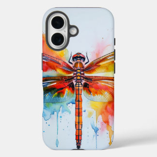 Colourful Dragonfly Watercolor Phone Case 