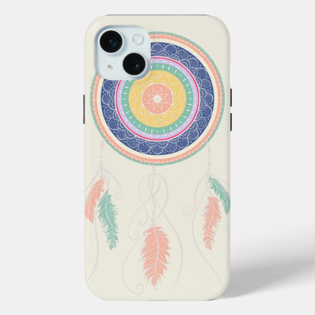 Colourful Dream Catcher Mandala Case-Mate iPhone Case (Back)