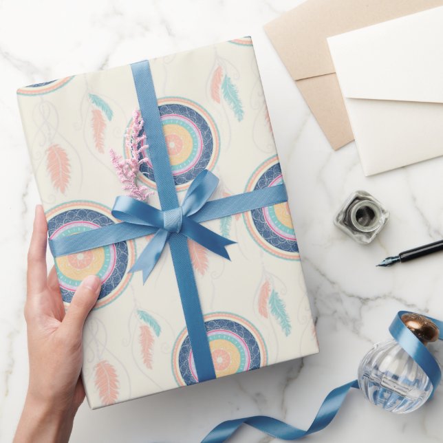 Colourful Dream Catcher Mandala Wrapping Paper (Gifting)