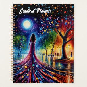 Colourful dreamscape abstract fantasy gradient planner