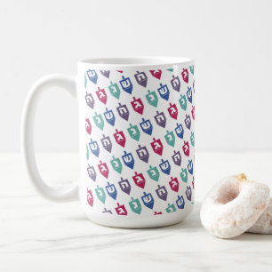 Colourful Dreidels Hanukkah Coffee Mug